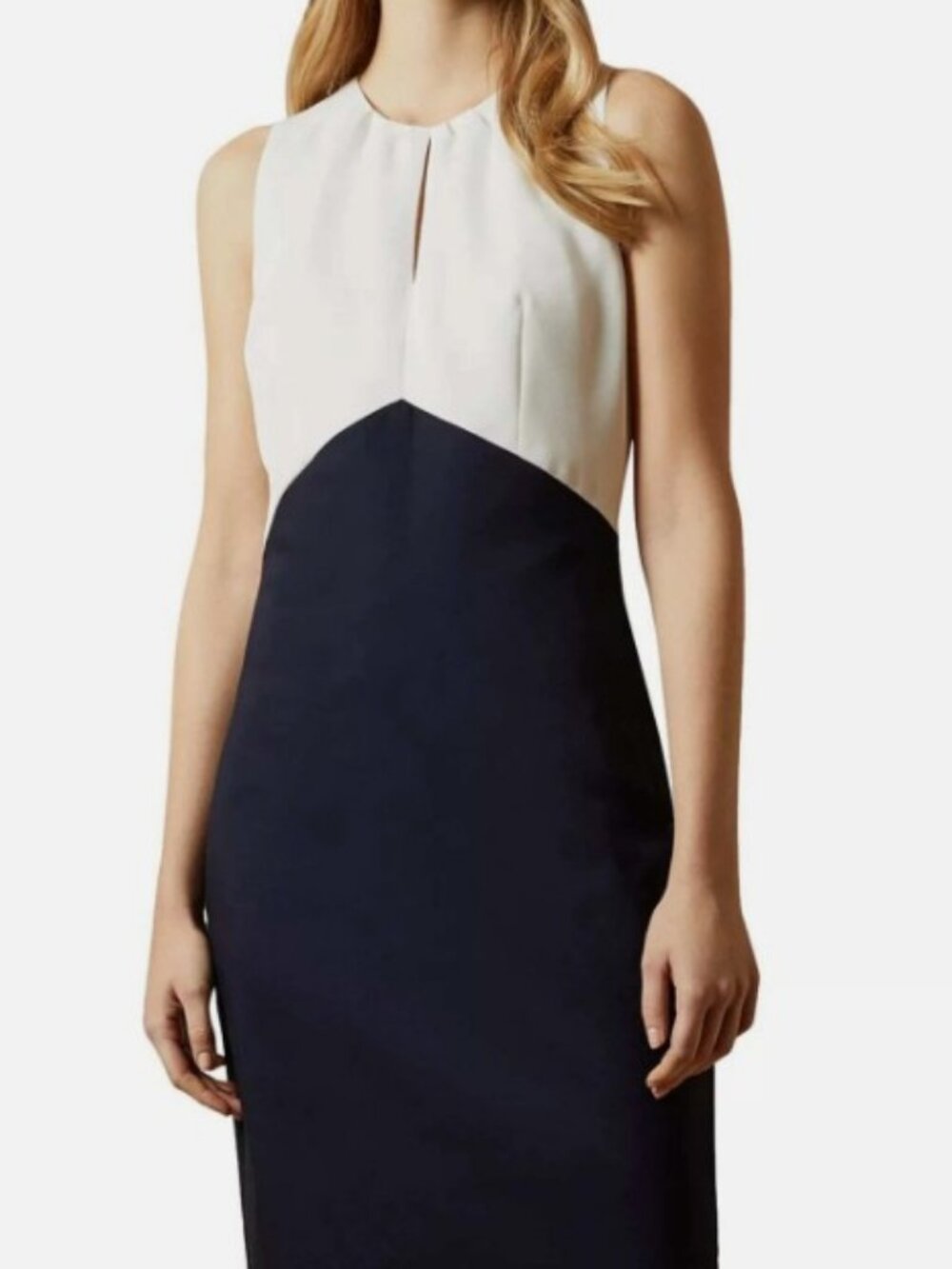 Ted Baker London Zamelid Sleeveless Color Block Dress - Size 4